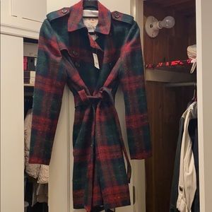 Size 4 Brooks Brothers Tartan Coat